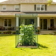 Crop Cage, 1.2 x 1.2 x 1.8 m Plant Protection Tent with Zippered Door, Wind-Resistant Tall Crop Cage, Easy to Install, Outdoor Raised Bed Cover, Tomato Plant Netting for Garden Patio Lawn