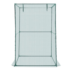 Crop Cage, 1.2 x 1.2 x 1.8 m Plant Protection Tent with Zippered Door, Wind-Resistant Tall Crop Cage, Easy to Install, Outdoor Raised Bed Cover, Tomato Plant Netting for Garden Patio Lawn