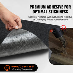 Carpet Tiles Peel and Stick, 24” x 24” Squares Self Adhesive Carpet Floor Tile, Soft Padded Carpet Tiles, Easy Install DIY for Bedroom Living Room Indoor Outdoor (15Tiles, Carbon Black)