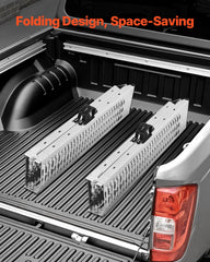 Steel Ramps, 1000 lbs, 2Pcs Heavy-duty Ramps with Wider Ramp Surface, Universal Stable Loading Ramp with Handles, Fit for ATV, UTV, Motorcycle, Electric Bicycle, etc.