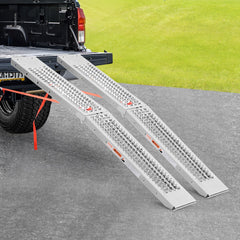 Steel Ramps, 1000 lbs, 2Pcs Heavy-duty Ramps with Wider Ramp Surface, Universal Stable Loading Ramp with Handles, Fit for ATV, UTV, Motorcycle, Electric Bicycle, etc.