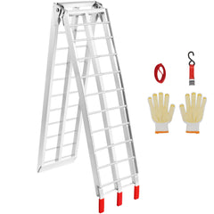 Aluminum Ramp 750 LBS Foldable Loading Ramps for Pickup Trucks Bed 1 Piece