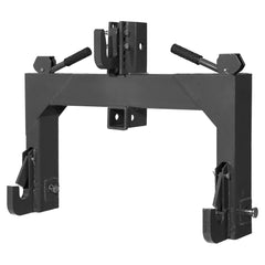 3-Point Quick Hitch with 2 in Receiver, 3000 Lbs Lift Capacity, 3-Pt Hitch with 5 Level Adjustable Bolt, Adaptation to Category 1 & 2 Tractor, Heavy Duty 3 Point Attachments, Black