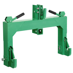 3-Point Quick Hitch with 2 in Receiver, 3000 Lbs Lift Capacity, 3-Pt Hitch with 5 Level Adjustable Bolt, Adaptation to Category 1 & 2 Tractor, Heavy Duty 3 Point Attachments, Green