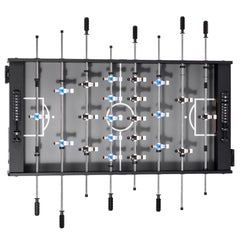 Foosball Table, 121 cm Standard Size Table, Indoor Full Size Foosball Tables for Home, Family, and Game Room, Durable Soccer Set, Includes 2 Balls, Score Keeper, and 2 Cup Holders