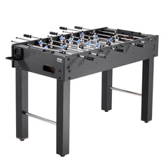 Foosball Table, 121 cm Standard Size Table, Indoor Full Size Foosball Tables for Home, Family, and Game Room, Durable Soccer Set, Includes 2 Balls, Score Keeper, and 2 Cup Holders