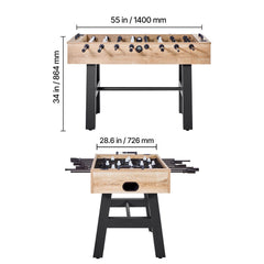 140 cm Foosball Soccer Game Table Standard Size Foosball Table for Home