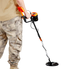 Metal Detector for Adults & Kids, 8", Professional Adjustable Higher Accuracy Gold Detector, IP68 Waterproof Coil with LCD Display Advanced DSP Chip, for Detecting Gold Coin Treasure Hunting