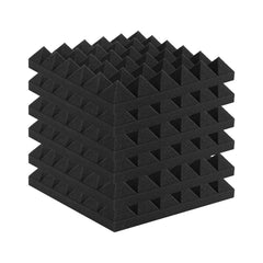 Acoustic Foam Panels 48 Pack 12 x 12 x 2 in Adhesive for Wall Ceiling