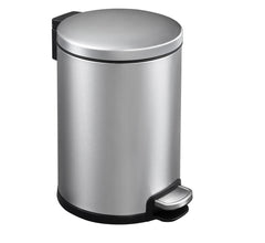 Round Soft Closing Stainless Steel PEDAL Bin - 6L