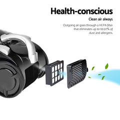 Devanti 2200W Bagless Vacuum Cleaner Black