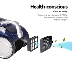 Devanti 2200W Bagless Vacuum Cleaner Blue