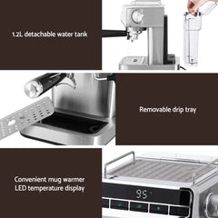 Devanti Cordless Wet Dry Vacuum Mop plus Coffee Maker Machine Espresso