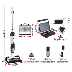 Devanti Cordless Wet Dry Vacuum Mop plus Sandwich Maker Panini Press