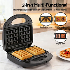 Devanti Cordless Wet Dry Vacuum Mop plus 3-in-1 Sandwich Waffle Maker