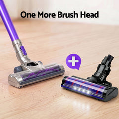Devanti Stick Vacuum Cleaner Roller Brush Cordless 150W Purple