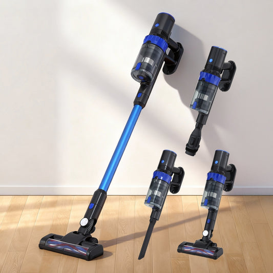 Devanti Stick Vacuum Cleaner Brushless Cordless 350W Blue