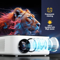 Devanti Video Project 4K 1080P Android 5G Wifi Home Cinema