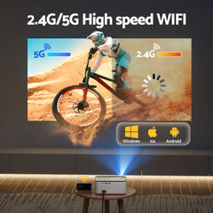 Devanti Video Project 4K 1080P Android 5G Wifi Home Cinema