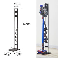 Freestanding Vacuum Cleaner Stand Rack Handheld Vacuum Accessories Stable Metal Storage Bracket Holder For Dyson Models V6 V7 V8 V10 V11 Black
