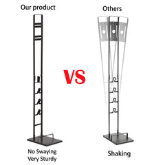 Freestanding Vacuum Cleaner Stand Rack Handheld Vacuum Accessories Stable Metal Storage Bracket Holder For Dyson Models V6 V7 V8 V10 V11 Black