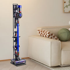 Freestanding Vacuum Cleaner Stand Rack Handheld Vacuum Accessories Stable Metal Storage Bracket Holder For Dyson Models V6 V7 V8 V10 V11 Black