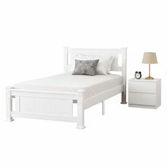 Artiss King Single Bed Frame and Bedside Table