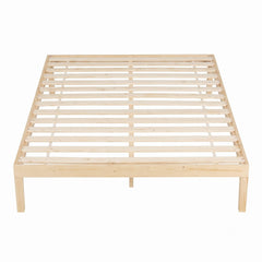 Artiss Bed Frame Double Size Wooden Base Mattress Platform Timber Pine BRUNO