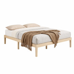 Artiss Bed Frame Double Size Wooden Base Mattress Platform Timber Pine BRUNO