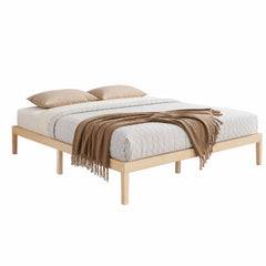 Artiss Bed Frame King Size Wooden Base Mattress Platform Timber Pine BRUNO