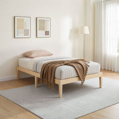 Artiss Bed Frame Single Size Wooden Base Mattress Platform Timber Pine BRUNO