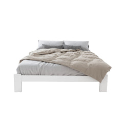 Artiss Bed Frame Double Size Wooden White JADE