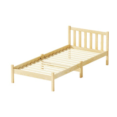 Artiss Bed Frame Single Size Wooden Oak SOFIE