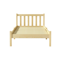 Artiss Bed Frame Single Size Wooden Oak SOFIE