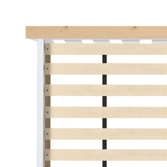 Artiss Bed Frame Double Size Wooden White PONY
