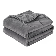 Giselle 6.8KG Weighted Blanket Adults Kid Anti Anxiety Gravity Blankets Sherpa Fleece