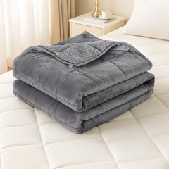 Giselle 11KG Weighted Blanket Adults Kid Anti Anxiety Gravity Blankets Sherpa Fleece