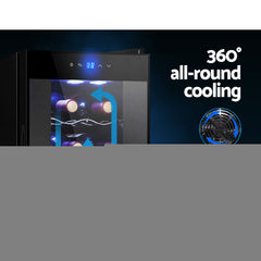 Devanti Wine Fridge Cooler 12 Bottles