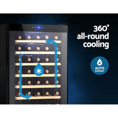 Devanti Wine Fridge Cooler 51 Bottles