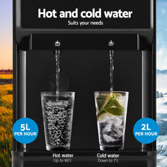 Devanti Water Cooler Dispenser Bench Top 22L Black