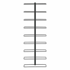 Artiss Wall Mounted Wine Rack 9 Bottles Display Storage Organizer Metal Black