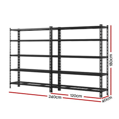 1.8MX2.4M Giantz Garage Shelving Warehouse Rack