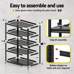 Giantz Garage Shelving 2.4X1.8m Warehouse Rack Storage Shelves Workshop Racks Steel
