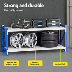Giantz 2Mx0.9M Warehouse Shelving Garage Rack