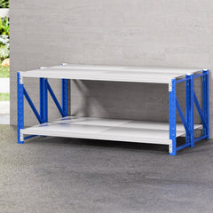 Giantz 2x 0.9M Garage Shelving Workbench Warehouse Rack