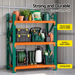 Giantz Garden Shed with 3-Tier Garage Shelving Rack Outdoor Tool Storage Racks