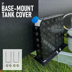 Alpen Outdoor Base Mount 2mm Thickness Aluminium Diesel Heater Fuel Tank Cover Left for 10L 15L Fuel Tank Black