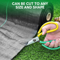 Weed Barrier Fabric 100m x 1m Heavy Duty Highly Permeable Gardening Woven Ground Cover with 120 Ground Nails for Weeds Control Pathways Landscaping Farming