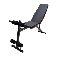 6-In-1 Weight Bench Adjustable Sit Up Abs Bench Multifunctional Incline Decline Bench Flat Bench for Barbell Lifting Fitness Home Gym Full Body Workouts