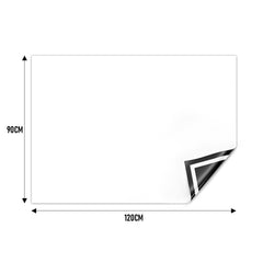 90x120cm Magnetic Whiteboard Paper Removable No-Ghosting Dry Erase White Board Sheet Includes Stickers Markers And Eraser for Home Classroom Office
